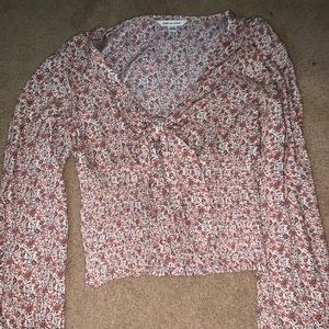 AEO tie front top